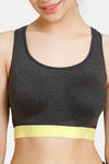 Rosaline Low Impact Sports Bra - Anthra Melange — thumbnail 5